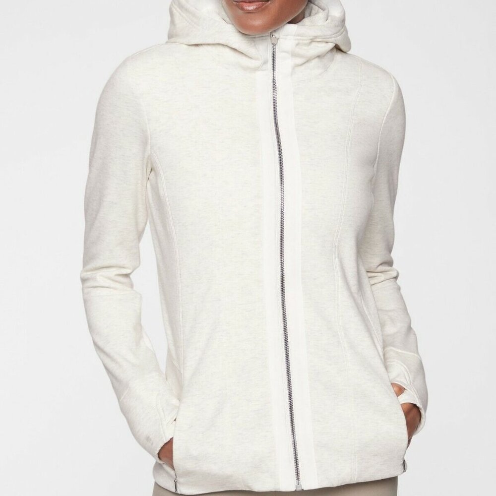 Athleta Luxe Victory Hoodie Fur Lined Jacket S